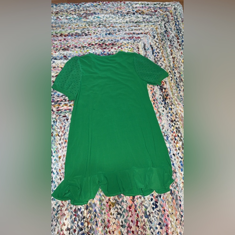 CeCe Green Puff Sleeve Dress - Picture 6 of 6